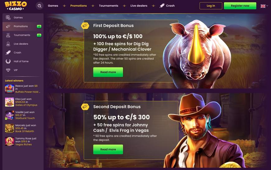 Bizzo Casino Bonus