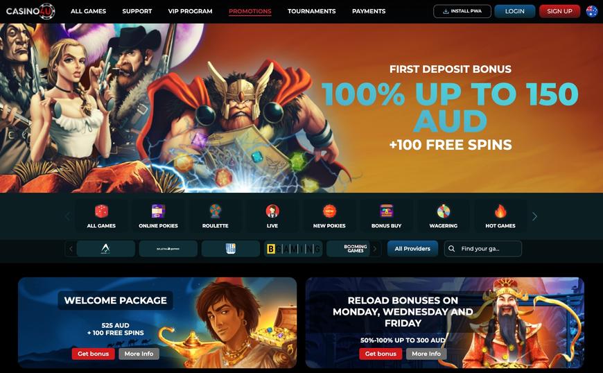 Casino4U Casino Welcome Bonus