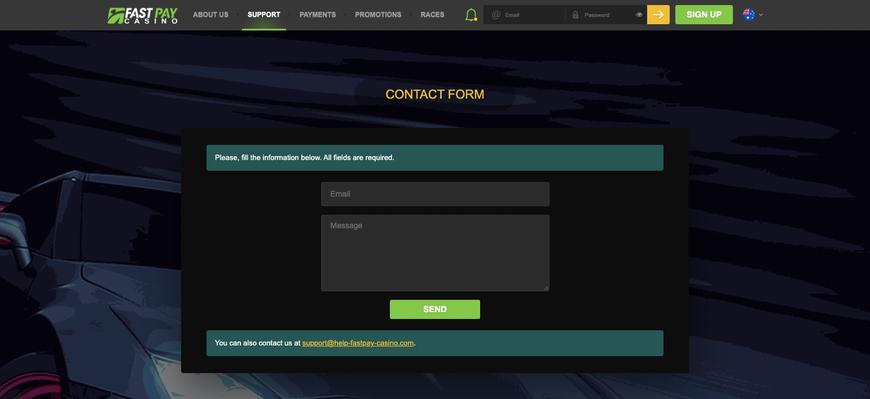 Fastpay Casino Customer Support