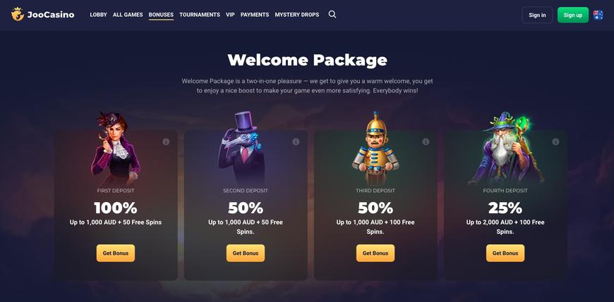 Joo Casino Welcome Bonus