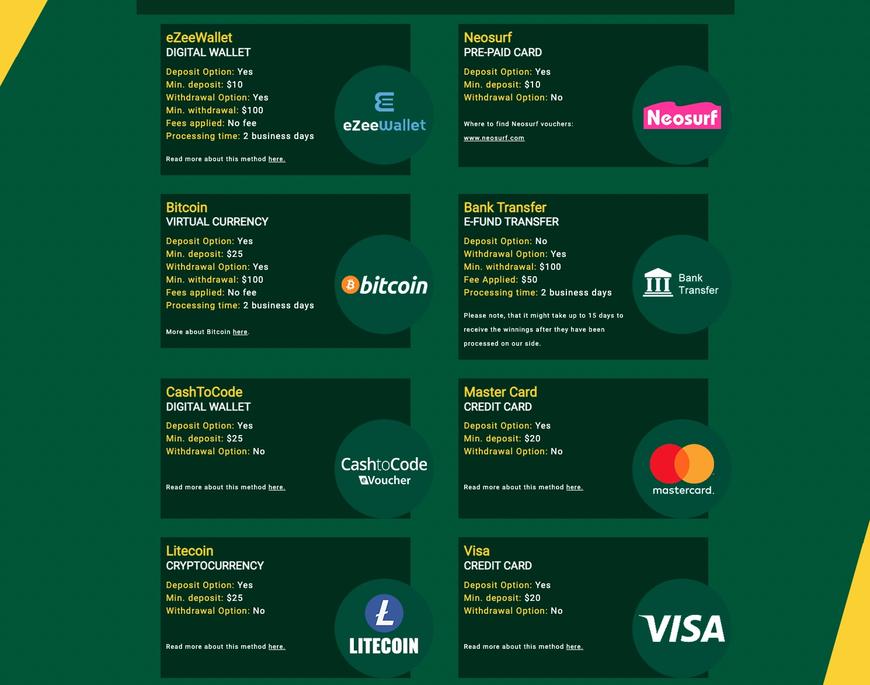 FairGo Payment Methods