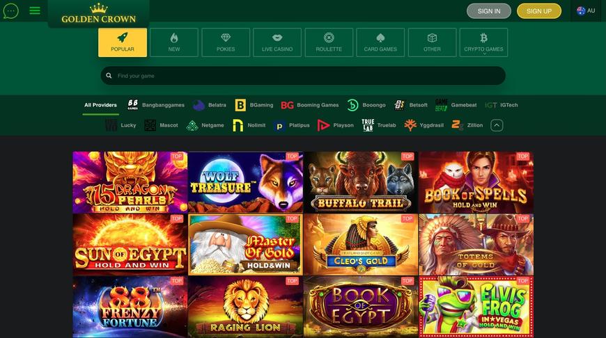 Golden Crown Pokie Machines