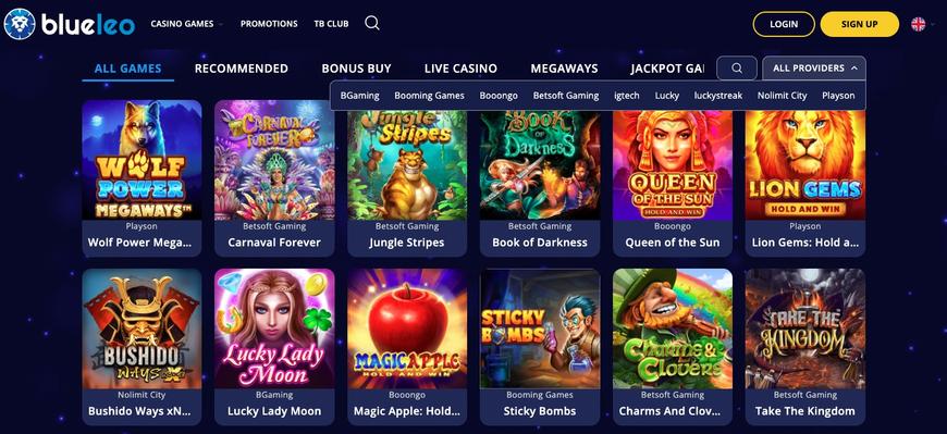 Blue Leo Casino Pokies
