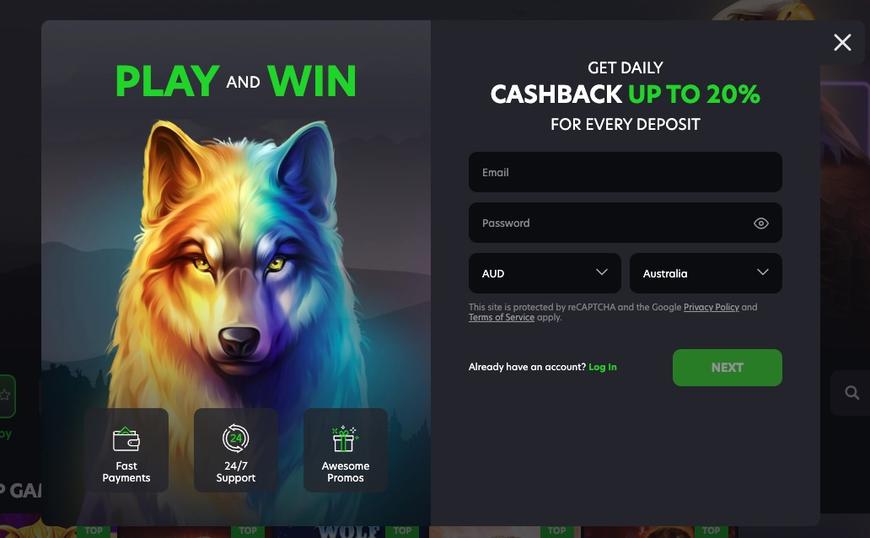 Neospin Casino Registration