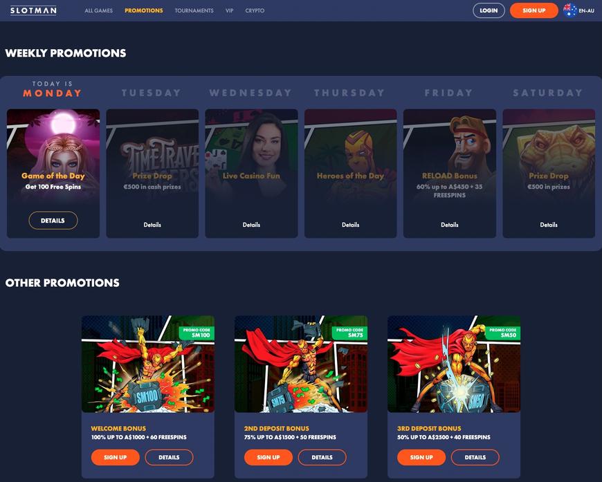 Slotman Casino Promotions