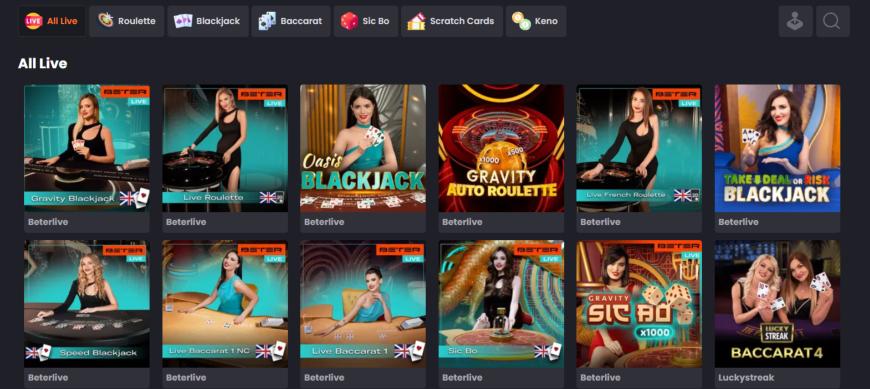 Live Casino Games