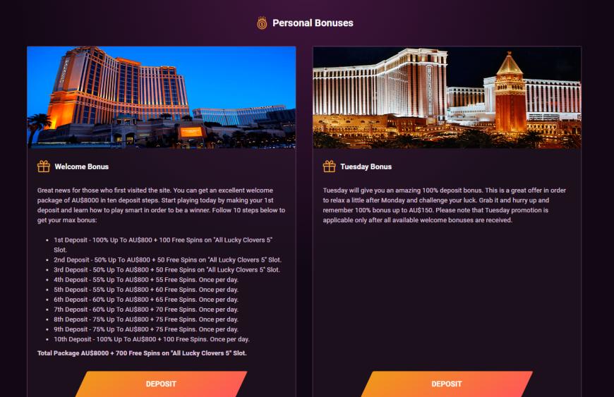 Personal Bonuses