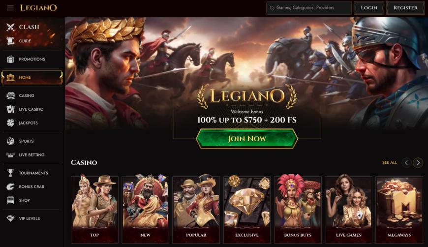 Legiano Casino Review
