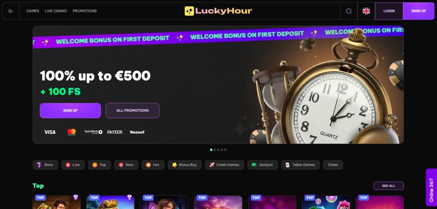 LuckyHour Casino Review